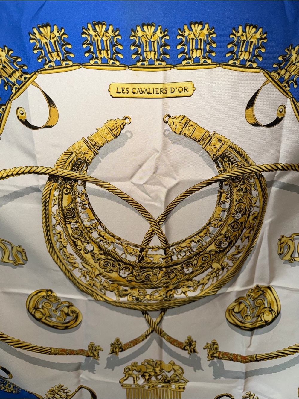 Hermes Cavaliers d’OR Silk Scarf - Picture 4 of 12